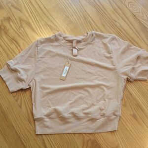 SKIMS Summer Mesh T-shirt Top Tee Clay